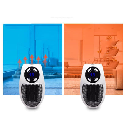 Mini Heater Home Desktop Office Multifunctional Heater, Style:With Remote Control, Plug Type:US 110v(White) by buy2fix