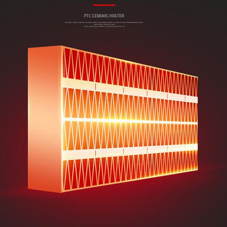 Mini Heater Home Desktop Office Multifunctional Heater, Style:Without Remote Control, Plug Type:UK(White) by buy2fix