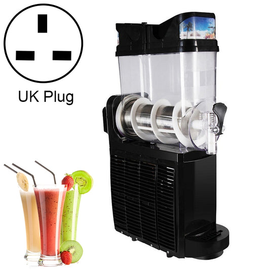 Single Cylinder Snow Melting Machine Large Capacity Smoothie Machine Milk Tea Shop Desktop Slush Fruit Juice Machine, Plug Standard:UK Plug(Black) - Electric juicers by buy2fix | Online Shopping UK | buy2fix