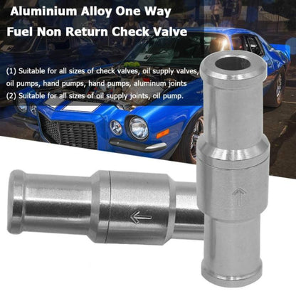 Car Aluminum Alloy Gasoline Fuel Check Valve, Size:M6(Silver) - Engine Fittings by buy2fix | Online Shopping UK | buy2fix