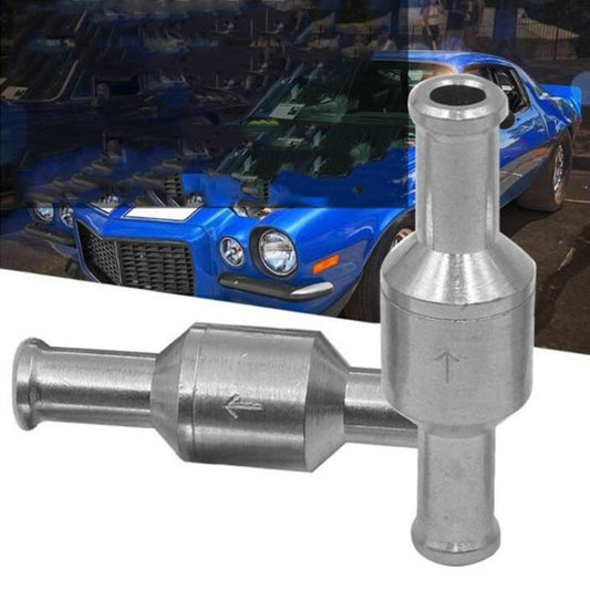 Car Aluminum Alloy Gasoline Fuel Check Valve, Size:M12(Silver) - Engine Fittings by buy2fix | Online Shopping UK | buy2fix