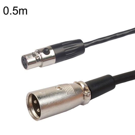 Xlrmini Caron Male To Mini Female Balancing Cable For 48V Sound Card Microphone Audio Cable, Length:0.5m - Microphone Audio Cable & Connector by buy2fix | Online Shopping UK | buy2fix