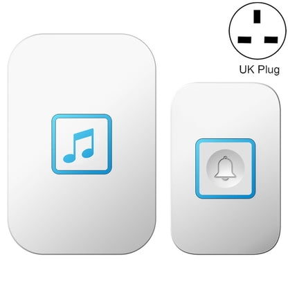 CACAZI A86 Electronic Music Remote Control Doorbell One For One AC Wireless Doorbell, Style:UK Plug(White) - Wireless Doorbell by CACAZI | Online Shopping UK | buy2fix