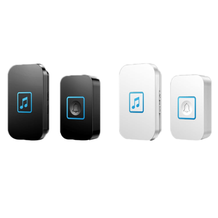 CACAZI A86 Electronic Music Remote Control Doorbell One For One AC Wireless Doorbell, Style:UK Plug(White) - Wireless Doorbell by CACAZI | Online Shopping UK | buy2fix