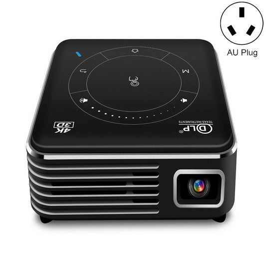P11 4K HD DLP Mini 3D Projector 4G + 32G Smart Micro Convenient Projector, Style:AU Plug(Black) - Mini Projector by buy2fix | Online Shopping UK | buy2fix