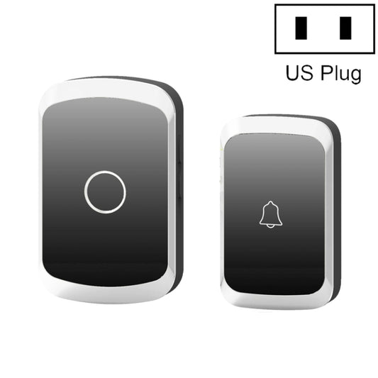 CACAZI A20 Smart Home Wireless Doorbell Digital Music Remote Control Doorbell, Style:US Plug(Black) - Wireless Doorbell by buy2fix | Online Shopping UK | buy2fix