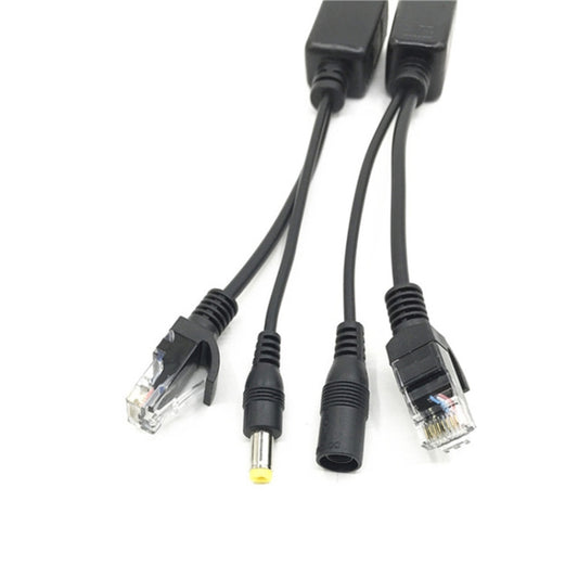 15 PCS POE Split Line Network Camera Power Splitter RJ45 Network Port Power Supply(Black) - Cable & Adapter by buy2fix | Online Shopping UK | buy2fix