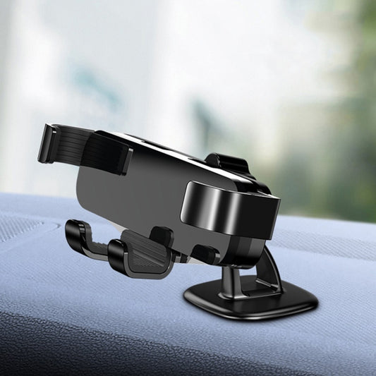 650 Vehicle-mounted Mobile Phone Gravity Bracket Air Outlet Navigation Holder, Color:Paste Black by buy2fix