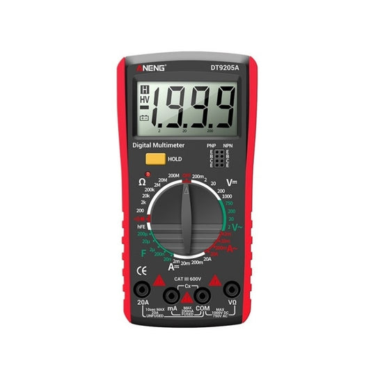 ANENG Automatic High-Precision Intelligent Digital Multimeter, Model:DT9205A HOLD Key(Red) - Digital Multimeter by ANENG | Online Shopping UK | buy2fix