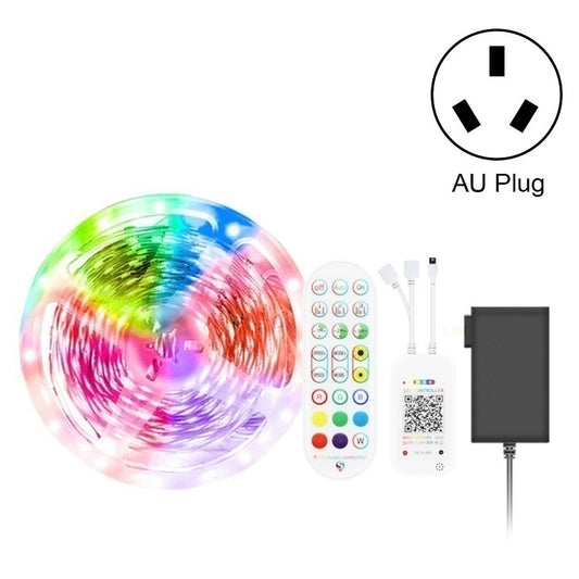 5M 300 LEDs Bluetooth Suit Smart Music Sound Control Light Strip Waterproof 5050 RGB Colorful Atmosphere LED Light Strip With 24-Keys Remote Control(AU Plug) - Bare Board Light by buy2fix | Online Shopping UK | buy2fix