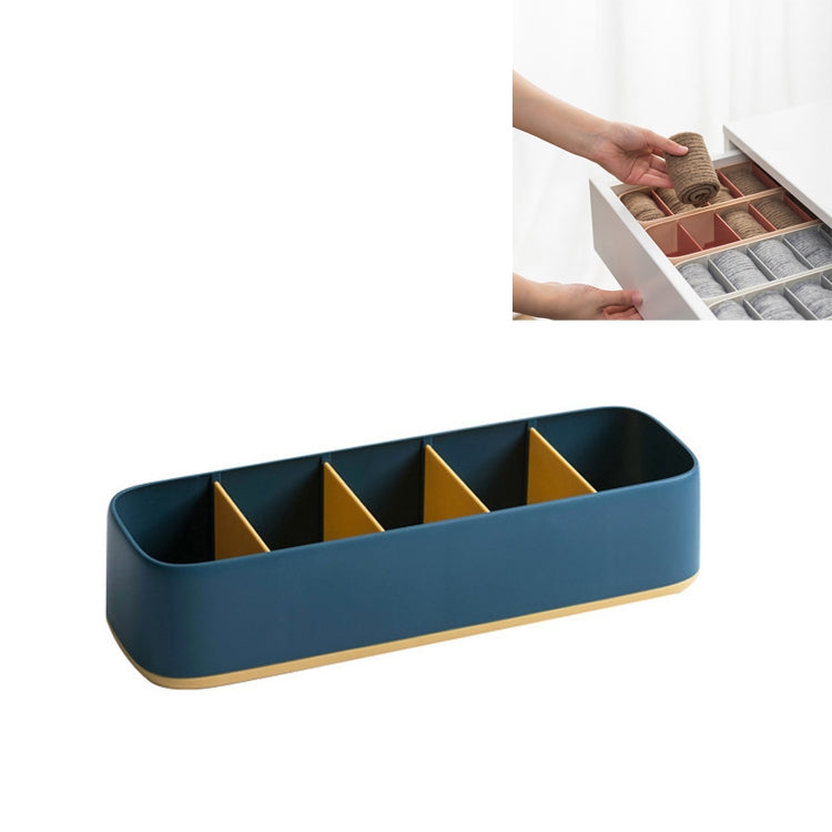 Household Underwear Socks Storage Box Drawer Type Separation and Finishing Box(Dark Blue) - Storage Boxes by buy2fix | Online Shopping UK | buy2fix