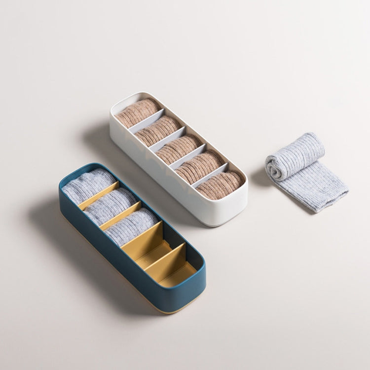 Household Underwear Socks Storage Box Drawer Type Separation and Finishing Box(Dark Blue) - Storage Boxes by buy2fix | Online Shopping UK | buy2fix