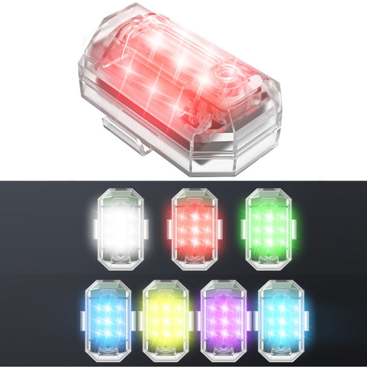 M3 Vibration Sensing Motorcycle Bicycle Aircraft Explosion Lights Cruise Flashing Anti-rear-end Collision Light(7 Color) - Decorative Lights by buy2fix | Online Shopping UK | buy2fix