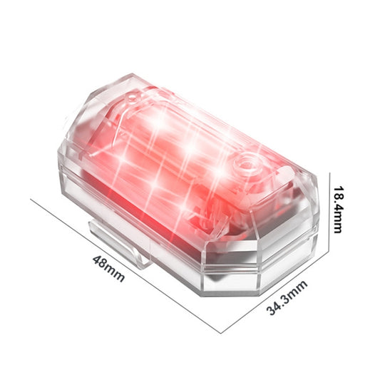 M3 Vibration Sensing Motorcycle Bicycle Aircraft Explosion Lights Cruise Flashing Anti-rear-end Collision Light(7 Color) - Decorative Lights by buy2fix | Online Shopping UK | buy2fix