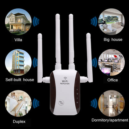 CF-WR758AC WIFI Signal Amplifier Wireless Network Enhancement Repeater(EU Plug) by buy2fix