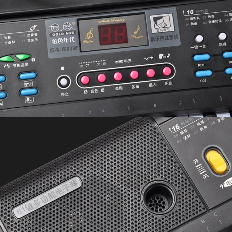 Large 61 Key Childrens Keyboard Musical Instrument Toy, Specification:CN Plug by buy2fix