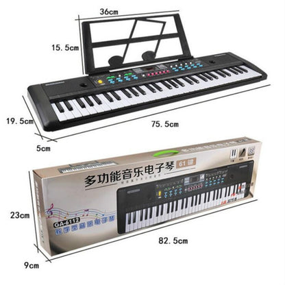 Large 61 Key Childrens Keyboard Musical Instrument Toy, Specification:CN Plug by buy2fix