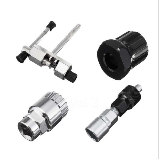 Bicycle Repair Tool Bottom Shaft Disassembly Flywheel Disassembly Chain Disassembly Crank Disassembly(Four-piece set) - Maintenance tools by buy2fix | Online Shopping UK | buy2fix