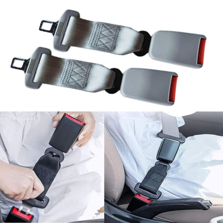 2 PCS Child And Pregnant Woman Car Seat Belt Extender, Length:23cm(Gray) by buy2fix