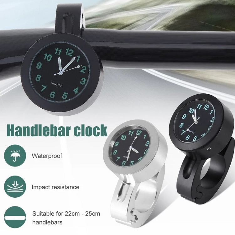 Motorcycle Bike Modified Handlebar Clock Watch(White) - Others by buy2fix | Online Shopping UK | buy2fix