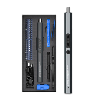 51 In 1 Rechargeable Mini Electric Screwdriver Set With 3LED Lighting(Blue) by buy2fix