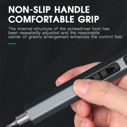 51 In 1 Rechargeable Mini Electric Screwdriver Set With 3LED Lighting(Gray) by buy2fix