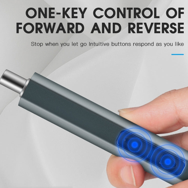 51 In 1 Rechargeable Mini Electric Screwdriver Set With 3LED Lighting(Gray) by buy2fix