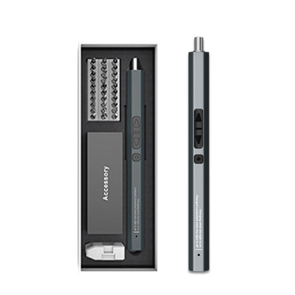 36 In 1 Rechargeable Mini Electric Screwdriver Set With 3LED Lighting(Gray) - Screwdriver Set by buy2fix | Online Shopping UK | buy2fix