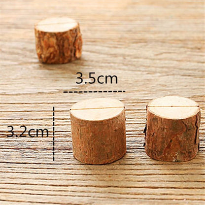10 PCS Log Stump Note Holder Photo Clip Creative Home DIY Decorative Ornaments Shooting Props - Wooden Props by buy2fix | Online Shopping UK | buy2fix