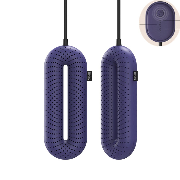 SOTHING 220V Shoe Dryers Deodorization Sterilization Quick Drying Dryer Winter Shoes Heater, CN Plug, Style:Wired Control Timer(Blue) - Dryers & Accessories by buy2fix | Online Shopping UK | buy2fix