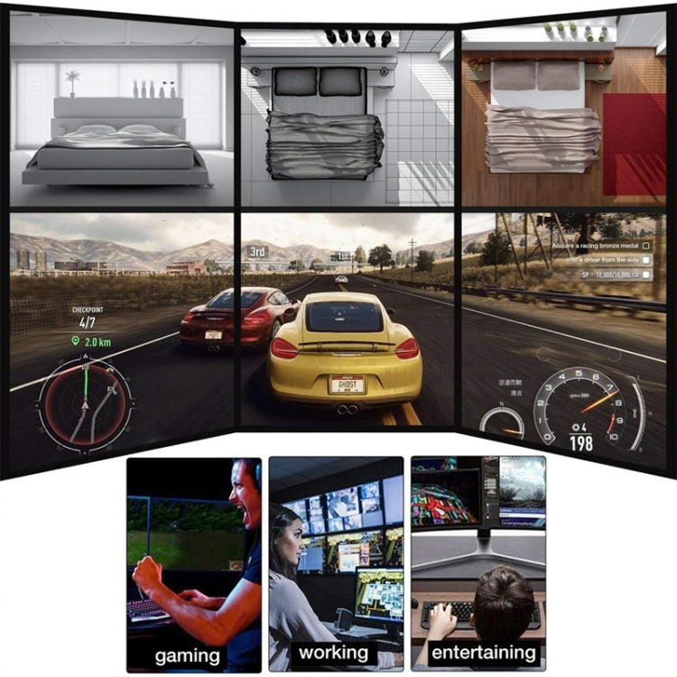 1m 1.4 Version DP Cable Gold-Plated Interface 8K High-Definition Display Computer Cable OD6.0MM 30AWG With Nylon Mesh(Black) by buy2fix