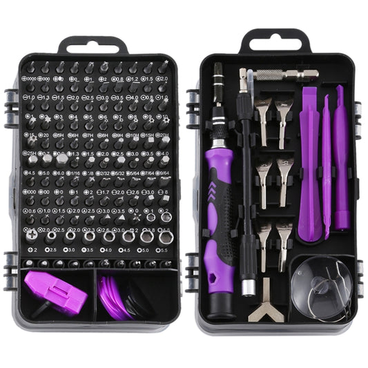 135 in 1 DIY Mobile Phone Disassembly Tool Clock Repair Multi-function Tool Screwdriver Set(Black Purple) - Screwdriver Set by buy2fix | Online Shopping UK | buy2fix