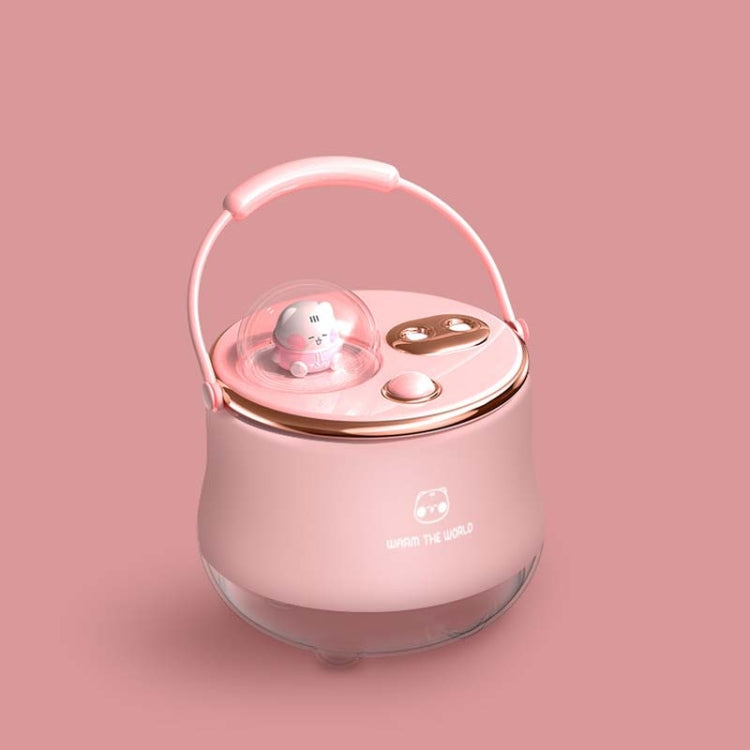 F08 Wired Water Replenishing Double Spray Humidifier LED Night Light Humidifier(Pink) - Air Purifiers & Accessories by buy2fix | Online Shopping UK | buy2fix