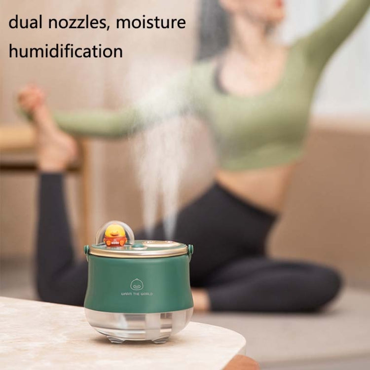 F08 Wired Water Replenishing Double Spray Humidifier LED Night Light Humidifier(White) - Air Purifiers & Accessories by buy2fix | Online Shopping UK | buy2fix
