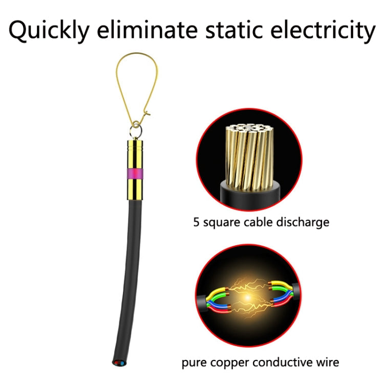 2 PCS P183 Car Anti-Static Elimination Release Device Grounding Strip Car Off-Road Exhaust Pipe Anti-Static Belt, Style: Off-road(Yellow) by buy2fix