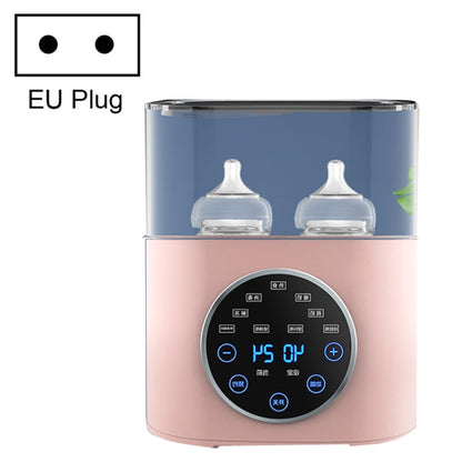 NUBITE N20 2 In 1 Double Bottle Warmer Sterilization Machine, Plug Type:EU Plug(Pink) - Baby Care by buy2fix | Online Shopping UK | buy2fix