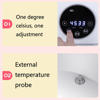 NUBITE N20 2 In 1 Double Bottle Warmer Sterilization Machine, Plug Type:EU Plug(Pink) - Baby Care by buy2fix | Online Shopping UK | buy2fix