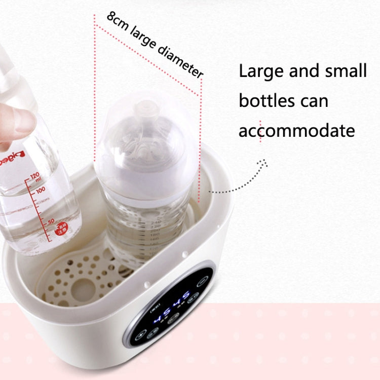 NUBITE N20 2 In 1 Double Bottle Warmer Sterilization Machine, Plug Type:US Plug(White) - Baby Care by buy2fix | Online Shopping UK | buy2fix
