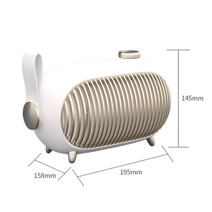 N301 Mini Heater Office Desk Silent Hot Air Heater Household Bedroom Heater US Plug(Emerald) - Electric Heaters by buy2fix | Online Shopping UK | buy2fix