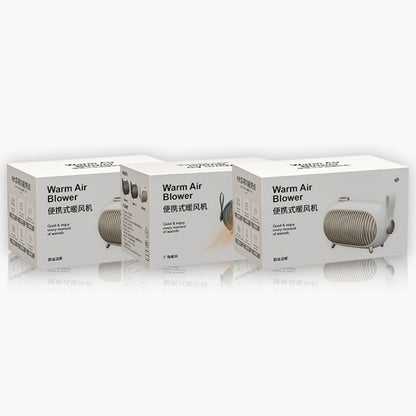 N301 Mini Heater Office Desk Silent Hot Air Heater Household Bedroom Heater US Plug(Emerald) - Electric Heaters by buy2fix | Online Shopping UK | buy2fix