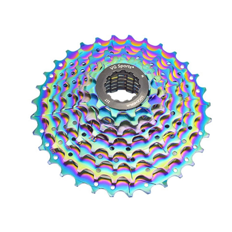 VG SPORTS Bicycle Lightweight Wear -Resistant Colorful Flywheel, Style:8 Speed 11-32T by VG SPORTS