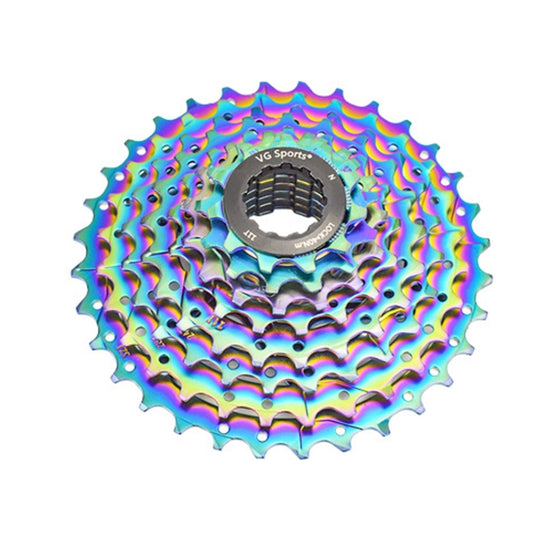 VG SPORTS Bicycle Lightweight Wear -Resistant Colorful Flywheel, Style:8 Speed 11-32T