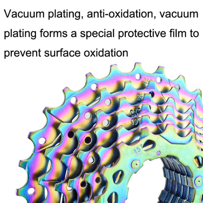 VG SPORTS Bicycle Lightweight Wear -Resistant Colorful Flywheel, Style:8 Speed 11-32T by VG SPORTS