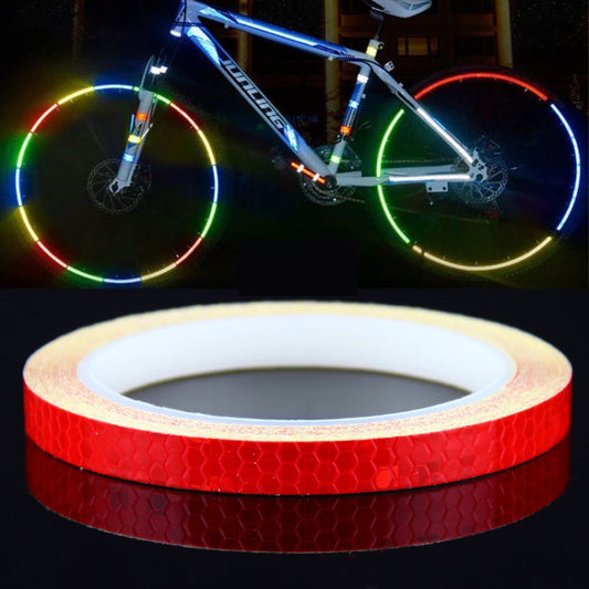 3 Rolls Bicycle Mountain Bike Motorcycle Sticker Car Contour Reflective Sticker Night Riding Reflective Sticker 1 x 800cm(Red) - Decorative Accessories by buy2fix | Online Shopping UK | buy2fix