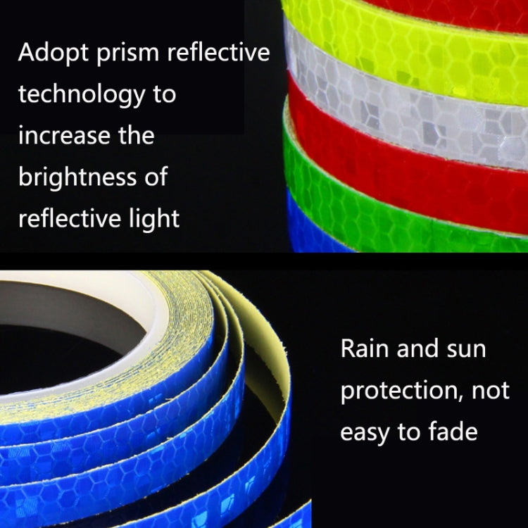 3 Rolls Bicycle Mountain Bike Motorcycle Sticker Car Contour Reflective Sticker Night Riding Reflective Sticker 1 x 800cm(Blue) - Decorative Accessories by buy2fix | Online Shopping UK | buy2fix