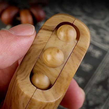 Buddhist Beads Chanting Rolling Automatic Induction Digital Display Electronic Counter(Sandalwood) - Pedometer by buy2fix | Online Shopping UK | buy2fix