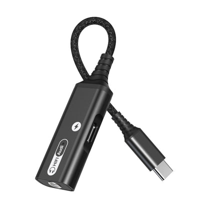 MH339A Type-c / USB-c Adapter Cable Mobile Phone Live Audio Charging Cable(Black) by buy2fix