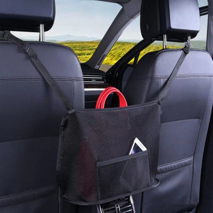 Car Seat Hanging Storage Bag, Style:With Pocket(Black) by buy2fix