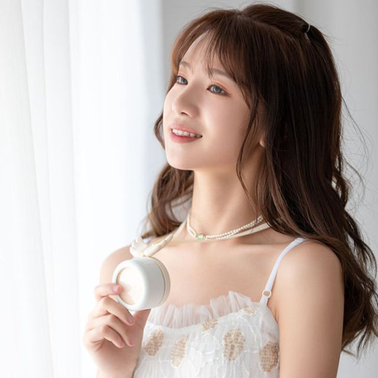 USB Charging Fan Brushless Hanging Neck Mini Sling Lazy Fan(Angel Pink) by buy2fix