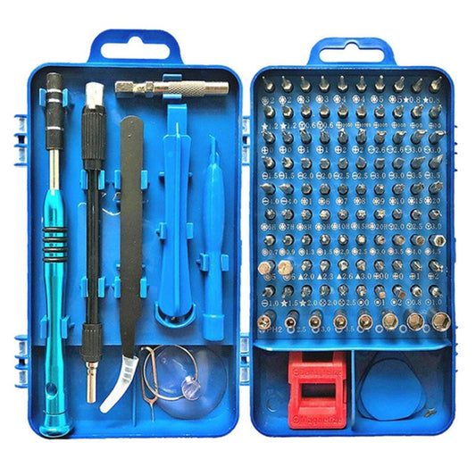 110 in 1 Watch Mobile Phone Disassembly Maintenance Tool Multi-function Chrome Vanadium Steel Screwdriver Set(Blue) - Screwdriver Set by buy2fix | Online Shopping UK | buy2fix